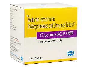 Glimepiride 3 mg + Metformin 1000 mg