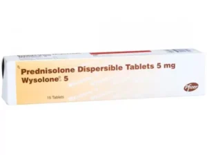 Prednisolone dispersible tablets  5 mg (Generic Deltasone)
